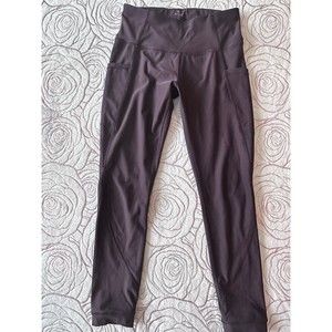 Apana Deep Purple Leggings w/ Side Phone Pockets Women Small